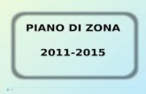 PIANO DI ZONA 2011-2015 PIANO DI ZONA 2011-2015 1.