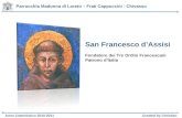 Parrocchia Madonna di Loreto – Frati Cappuccini - Chivasso Anno Catechistico 2010-2011Created by Christian San Francesco dAssisi Fondatore dei Tre Ordini.