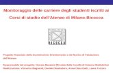 Monitoraggio delle carriere degli studenti iscritti ai Corsi di studio dellAteneo di Milano-Bicocca Progetto finanziato dalla Commissione Orientamento.