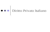 Diritto Privato Italiano. 2 Nozioni generali Il diritto privato italiano è il complesso normativo che disciplina i rapporti giuridici di natura personale.
