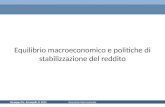 Giuseppe De Arcangelis © 20121Economia Internazionale Equilibrio macroeconomico e politiche di stabilizzazione del reddito.