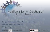 PrimordialCode  WebMatrix + Orchard First Impact… Ing. Giorgetti Alessandro Software Artisan SID s.r.l.