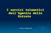 Cesena, 28 marzo 2014 I servizi telematici dell'Agenzia delle Entrate.