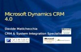 Davide Matichecchia CRM & System Integration Specialist.