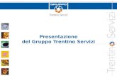 Presentazione del Gruppo Trentino Servizi. Gruppo Trentino Servizi Principali attività Gas Metano: distribuzione e vendita Elettricità: produzione, distribuzione.