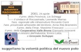 2001, 24 aprile il pres. della Provincia, Lio Scheggi il sindaco di Roccastrada, Leonardo Marras l'ass. regionale alle infrastrutture Riccardo Conti l'ass.