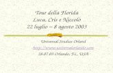Tour della Florida Luca, Cris e Niccolò 22 luglio – 8 agosto 2003 Universal Studios Orland  28.07.03 Orlando, FL, USA.