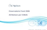1 Osservatorio Food 2006 ACNielsen per CIBUS. 2 Key Findings.