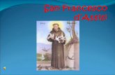 San Francesco dAssisi era un religioso italiano che ha fondato lordine dei francescani. Francesco nacque nel 1182 da Pietro Bernardone dei Moriconi.