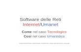 Software delle Reti Internet/Umanet Come nel caso Tecnologico Così nel caso Umanistico D:\MaurOshoSoft\Classe UmaNet\Progetto ITIS\Sistemi\04 - Software.