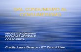 DAL CONSUMISMO AL CONSUMERISMO PROGETTO COMENIUS ECONOMIA AZIENDALE CORSO ERICA Credits: Laura Diviacco - ITC Zanon Udine.