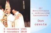 25°Anniversario Di ordinazione Sacerdotale Don oreste.