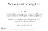 Noi e i nativi digitali R.T.M. relazioni tecnologicamente modificate (Le relazioni in famiglia nell'era digitale) Istituto Comprensivo Castiglione Uno.
