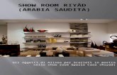 Gli oggetti di Alisea per Scarlett in mostra nello show room Spazio Casa (Riyad)