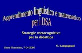 Strategie metacognitive per la didattica G. Lampugnani Sesto Fiorentino, 7-04-2005.