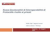 Nuove funzionalità di Interoperabilità di Protocollo rivolte ai privati Firenze, 12 maggio 2009 Walter Volpi – Regione Toscana Fabio Lo Votrico – TD Group.