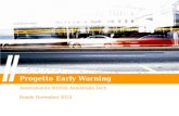 Progetto Early Warning Avanzamento Attività Autostrade Tech Rende Novembre 2012.