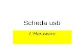 Scheda usb LHardware. 5 ingressi digitali (0=massa, 1=aperto) (tasto di test disponibile sulla scheda); - 2 ingressi analogici - 8 uscite digitali open.