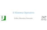 Il Sistema Operativo Fabio Massimo Zanzotto. © F.M.Zanzotto Ricapitoliamo puntate precedenti Cosa abbiamo a disposizione: –Concetto di algoritmo (con.