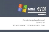 Architettura di applicazioni enterprise Michele Aponte - DotNetCampania Team.