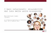 I beni relazionali: misurabilità dal lato delle unità economiche Massimiliano Iommi (Istat) XI Conferenza Nazionale di Statistica Roma, 20-21 febbraio.
