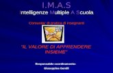I.M.A.S Intelligenze Multiple A Scuola Comunita di pratica di insegnanti IL VALORE DI APPRENDERE INSIEME Responsabile coordinamento: Giuseppina Gentili.