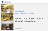 Agenda XXI AATO Laguna di Venezia PIANO DI AZIONE LOCALE stato di attuazione 3 marzo 2010.
