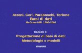 Atzeni, Ceri, Paraboschi, Torlone Basi di dati McGraw-Hill, 1996-2002 Capitolo 6: Progettazione di basi di dati: Metodologie e modelli 20/11/2003.