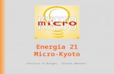 Energia 21 Micro-Kyoto Provincia di Bologna - Settore Ambiente.
