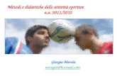 Metodi e didattiche delle attività sportive a.a. 2011/2012 Giorgio Merola merogio@hotmail.com merogio@hotmail.com.