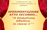 SPERIMENTAZIONE ATTO SECONDO… Il Globalismo Affettivo in classe 1^" Linterclasse di 1^ del 3°Circolo S.G.Bosco Massafra – Ta PRESENTA: