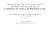 Indagine Assolombarda sui profili retributivi di alcune figure professionali Milano 18 febbraio 2005 Commento sul potenziale conoscitivo dellindagine di.