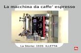 La Storia: 1935 ILLETTA La macchina da caffe espresso.