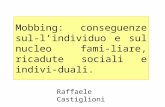 Mobbing: conseguenze sul- lindividuo e sul nucleo fami- liare, ricadute sociali e indivi- duali. Raffaele Castiglioni.