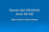 Storia del DESIGN Anni 60-80 Maia Casna e Silvia Damini.