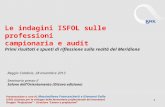1 Le indagini ISFOL sulle professioni campionaria e audit Primi risultati e spunti di riflessione sulla realtà del Meridione Reggio Calabria, 28 novembre.