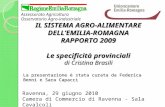 Assessorato Agricoltura Osservatorio Agro-industriale Ravenna, 29 giugno 2010 Camera di Commercio di Ravenna - Sala Cavalcoli IL SISTEMA AGRO-ALIMENTARE.