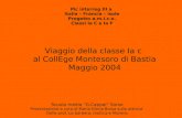 Pic interreg III a Italia – Francia – isole Progetto a.m.i.c.o. Classi Ia C e Ia F Viaggio della classe Ia c al CollEge Montesoro di Bastia Maggio 2004.