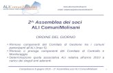 Campobasso 9 giugno 2010 – 2^ Assemblea soci ALI ComuniMolisani 1  email: redazione@alicomunimolisani.it 2^ Assemblea dei soci.