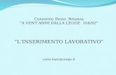 Consorzio Desio- Brianza A VENTANNI DALLA LEGGE 104/92 LINSERIMENTO LAVORATIVO carlo.lepri@unige.it.