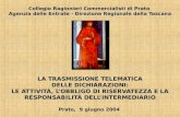 Collegio Ragionieri Commercialisti di Prato Agenzia delle Entrate - Direzione Regionale della Toscana LA TRASMISSIONE TELEMATICA DELLE DICHIARAZIONI: LE.
