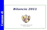 Comune di Castenaso 1 Bilancio 2011 Consiglio Comunale 23.12.2010.