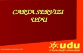 CARTA SERVIZI UDU Opuscolo divulgativo 32 pag. formato 10 x 10.