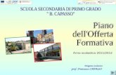 Dirigente Scolastico prof. Francesco CAPASSO Anno scolastico 2011/2012.