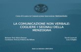 Corso di Laurea in Comunicazione Innovazione Multimedialità LA COMUNICAZIONE NON VERBALE: COGLIERE I SEGNALI DELLA MENZOGNA Relatore: Prof. Mario Dossoni.