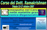 Lomeopatia nel Cancro e nelle malattie gravi Cronico-Degenerative Lomeopatia nel Cancro e nelle malattie gravi Cronico-Degenerative Relatore: Dott. A.U.