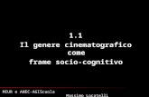 1.1 Il genere cinematografico come frame socio-cognitivo MIUR e ANEC-AGIScuola Massimo Locatelli.