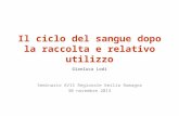 Il ciclo del sangue dopo la raccolta e relativo utilizzo Gianluca Lodi Seminario AVIS Regionale Emilia Romagna 30 novembre 2013.