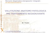 VALUTAZIONE ANATOMO PATOLOGICA PRE-TRATTAMENTO NEOADIUVANTE Percorsi diagnostico-terapeutici integrati: IN NEOADIUVANTE M. Truini.