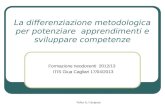 Valter A. Campana La differenziazione metodologica per potenziare apprendimenti e sviluppare competenze Formazione neodocenti 2012/13 ITIS Giua Cagliari.